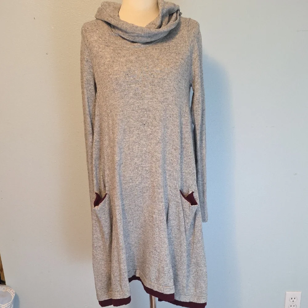 Anthropology Sparrow lambs Wool Swing Sweater Dress SIZE SMALL - Picture 2 of 9